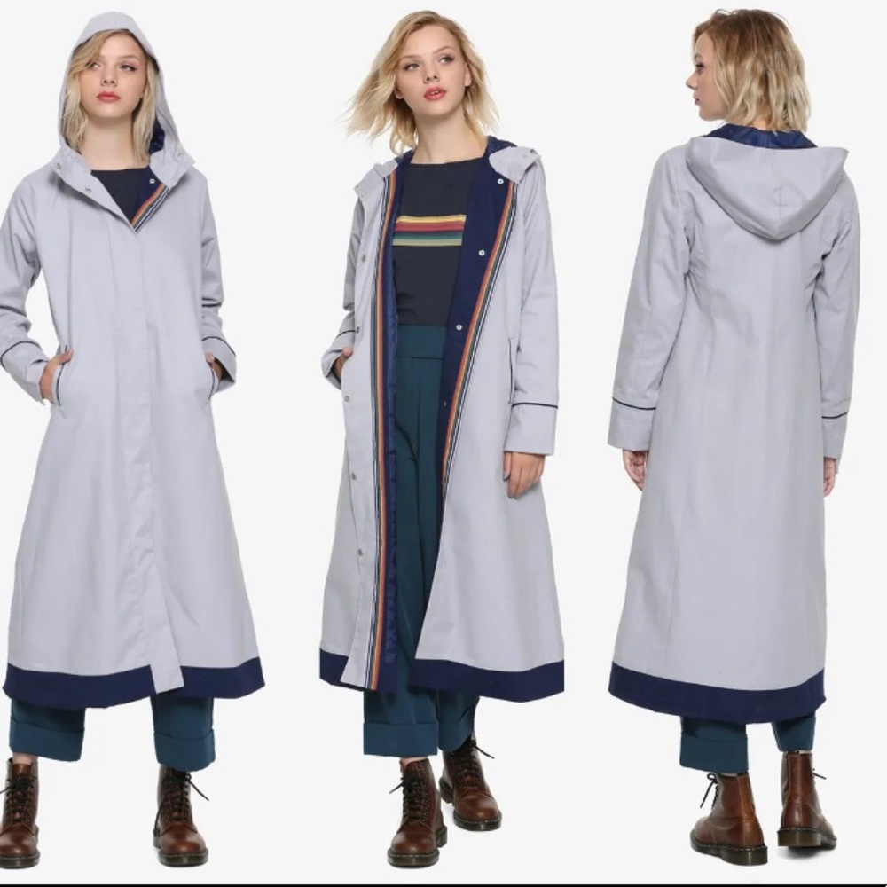 BBC Her Universe 13th DOCTOR WHO Thirteenth Cosplay Costume Gray Trench Coat